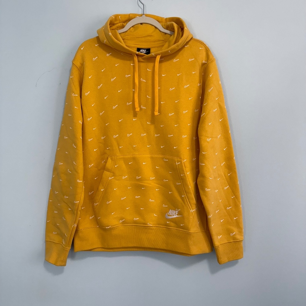 Nike‎ Men’s Logo Yellow Hoodie Size M